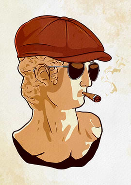 Beatnik David Statue