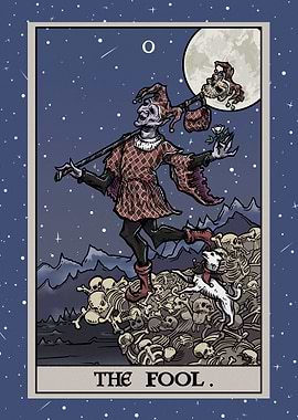 The Fool Terror Tarot Card