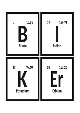 Biker Periodic Table