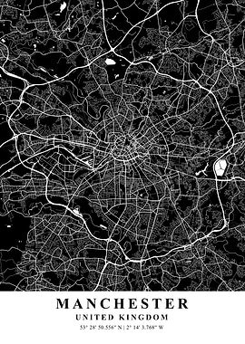 Manchester Map England