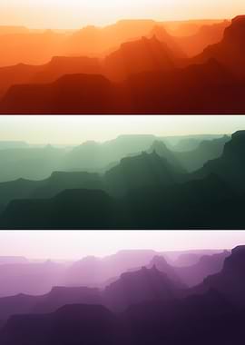 The Grand Canyon in colors
