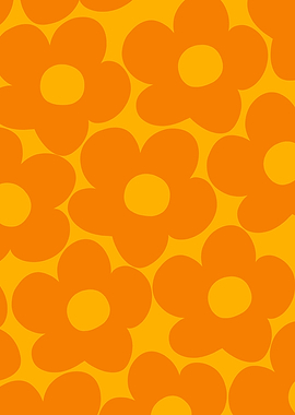 Orange Yellow Daisies 1