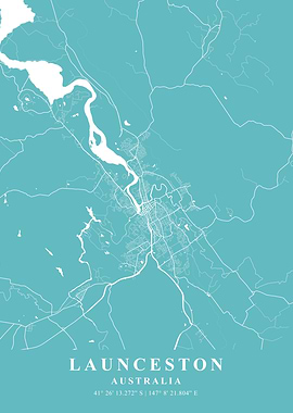 Launceston Beach Plane Map