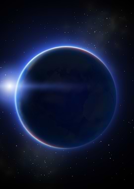 Sparkling moon eclipse