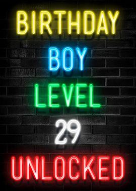 BIRTHDAY BOY LEVEL 29