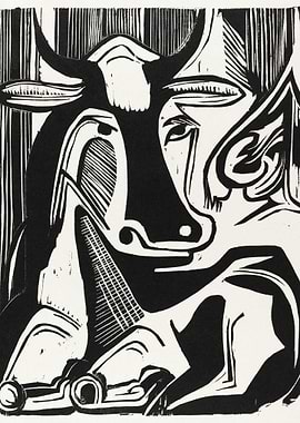 The Large Cow Lying Down