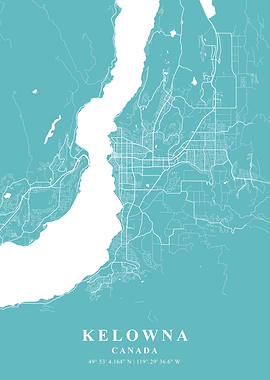 Kelowna Beach Plane Map