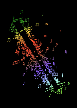 Recorder Color Notes Art