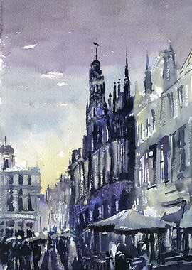 Brussels downtown artwork