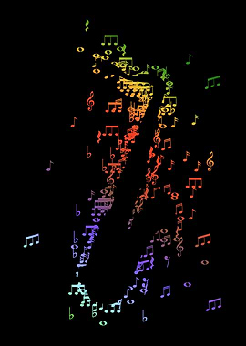 Saxophone Notes Art