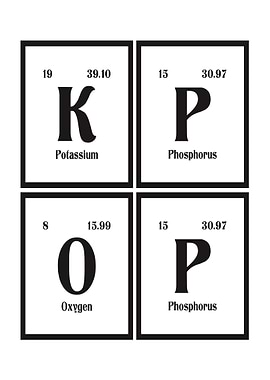 K Pop Periodic Table