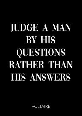 Voltaire Quote Judge Man