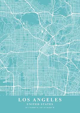 Los Angeles Beach PlaneMap