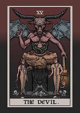 The Devil Terror Tarot