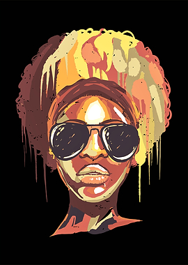 Colorful Black Woman