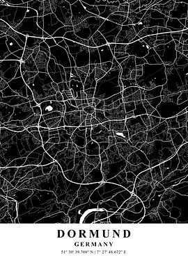 Dortmund City Map Germany