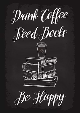 Coffee Books Be Happy