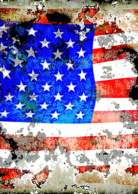 Grunge American Flag