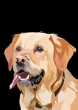pet dog in vector style