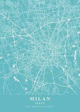 Milan Beach Plane Map