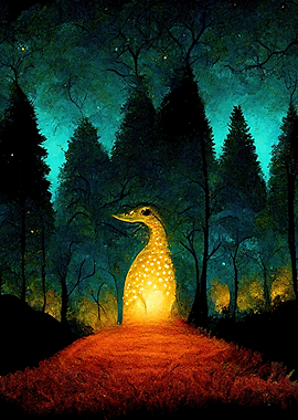 Whimsical forest creature