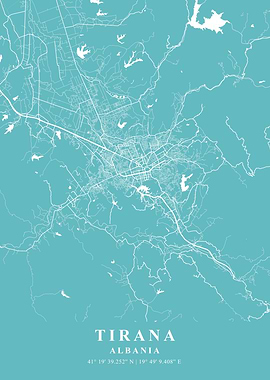 Tirana Beach Plane Map