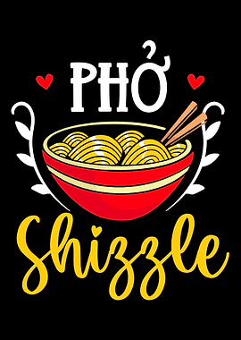 Asian pho noodle soup