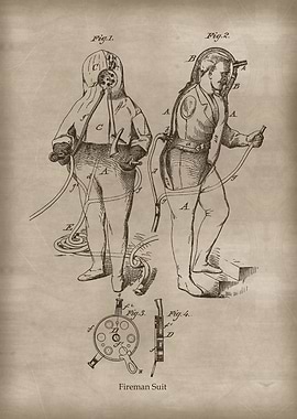 Vintage Fireman Suit