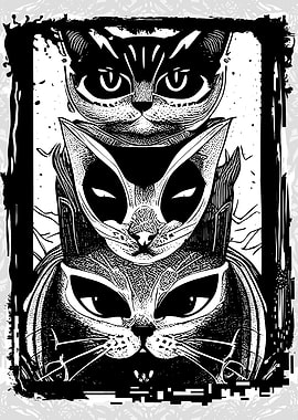 Psychedelic Weird Cats