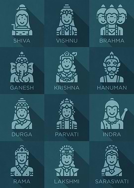 Hindu Gods Icons 9