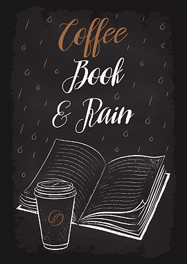 Coffee Book and Rain