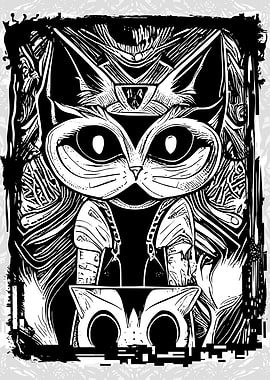 Psychedelic Weird Cats