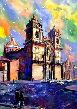 Spanish Church Cusco Peru