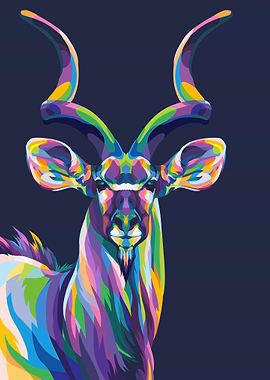 Deer in pop art