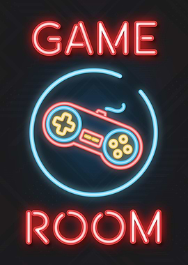 Video Game Room Neon Sign