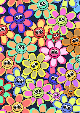 Cheerful Smiling Daisies
