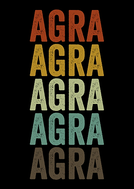 Agra India Retro Vintage