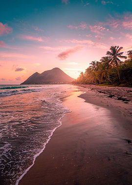Sunset at Diamant