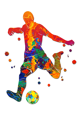 Football Player With Ball