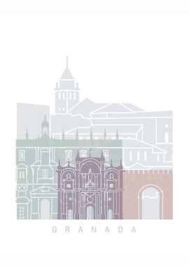 GRANADA SKYLINE POSTER