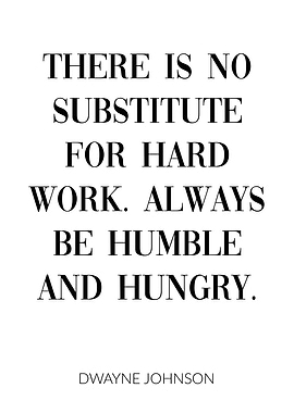 Dwayne Johnson Work Hard