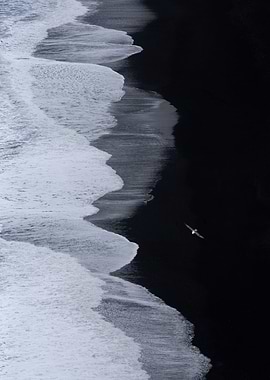 Black Beach in Iceland