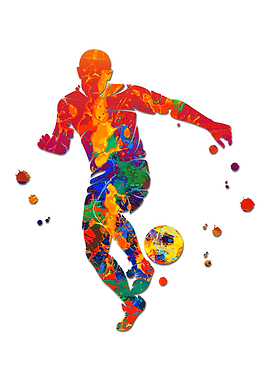 Football Player With Ball