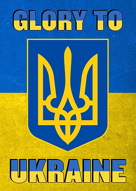 Glory to Ukraine Flag