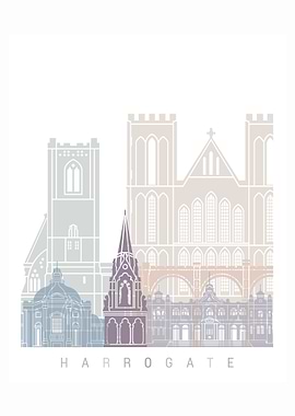 HARROGATE SKYLINE POSTER