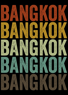 Bangkok Thailand Retro
