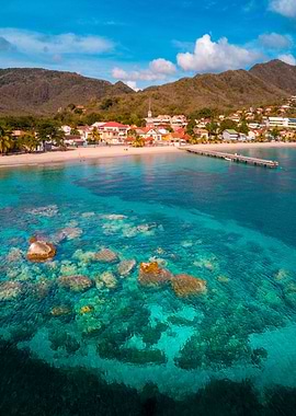 Fly over Martinique