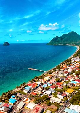 Fly over Martinique