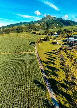 Fly over Martinique