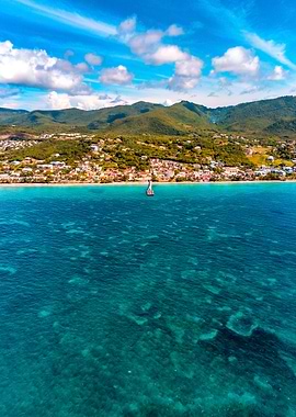 Fly over Martinique